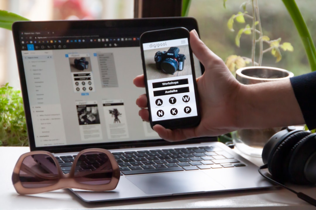 Mobile app development illustration